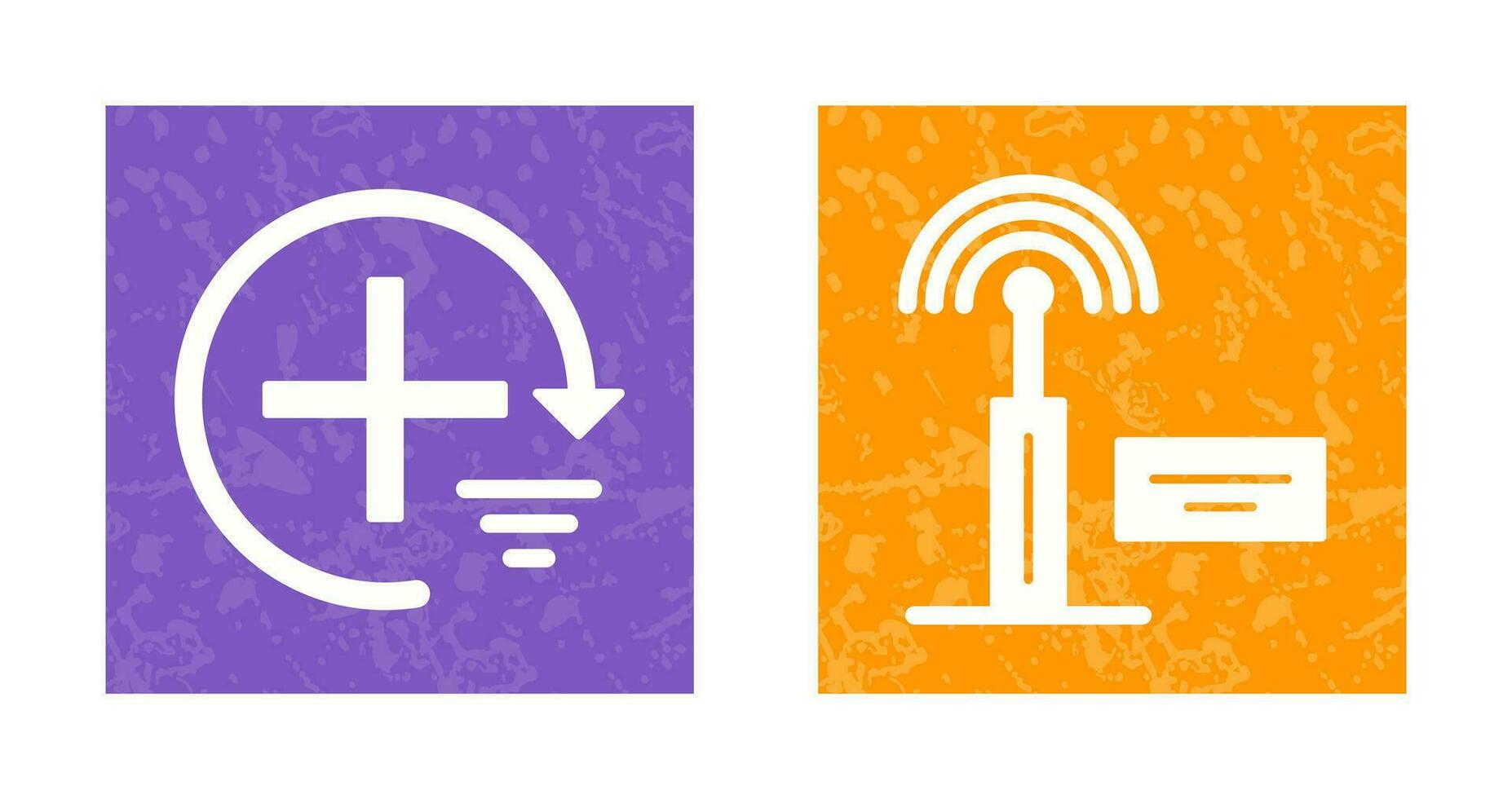 ajouter et signal icône vecteur