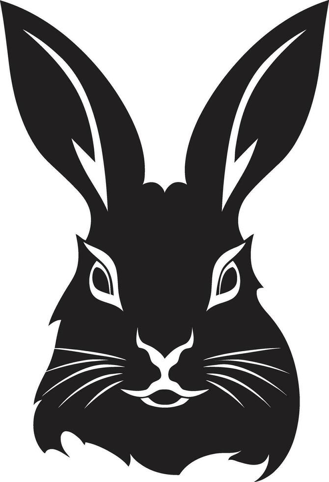 lisse lapin symbolique crête lisse noir raton laveur emblème vecteur