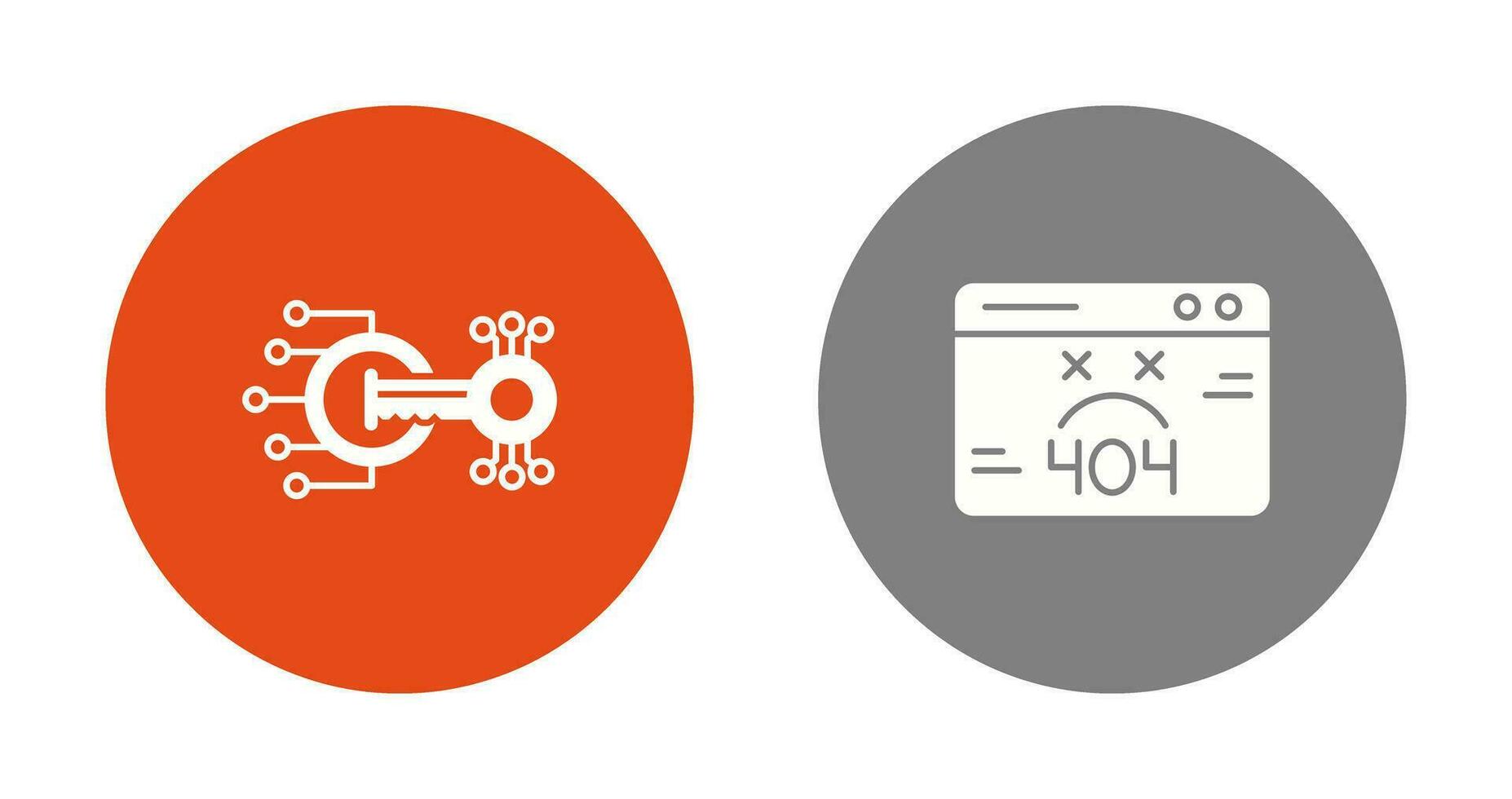 chiffrement et 404 Erreur icône vecteur
