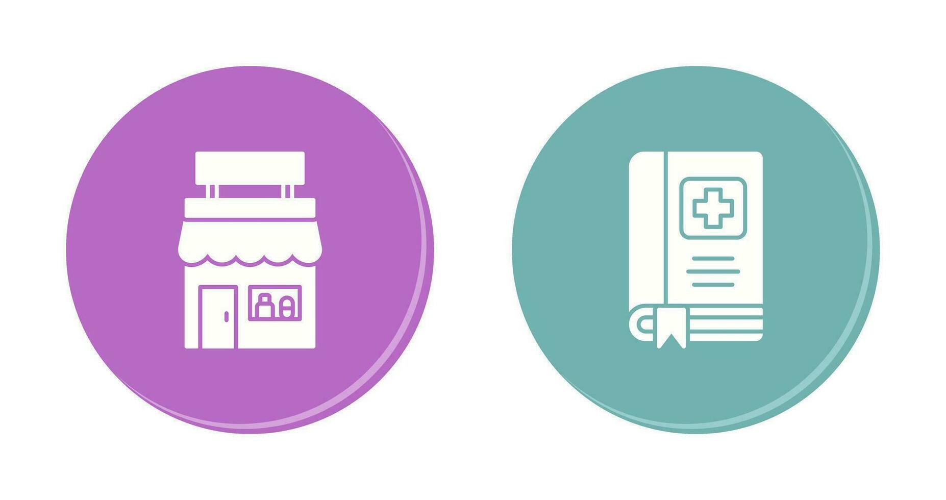 dispensaire et médical icône vecteur