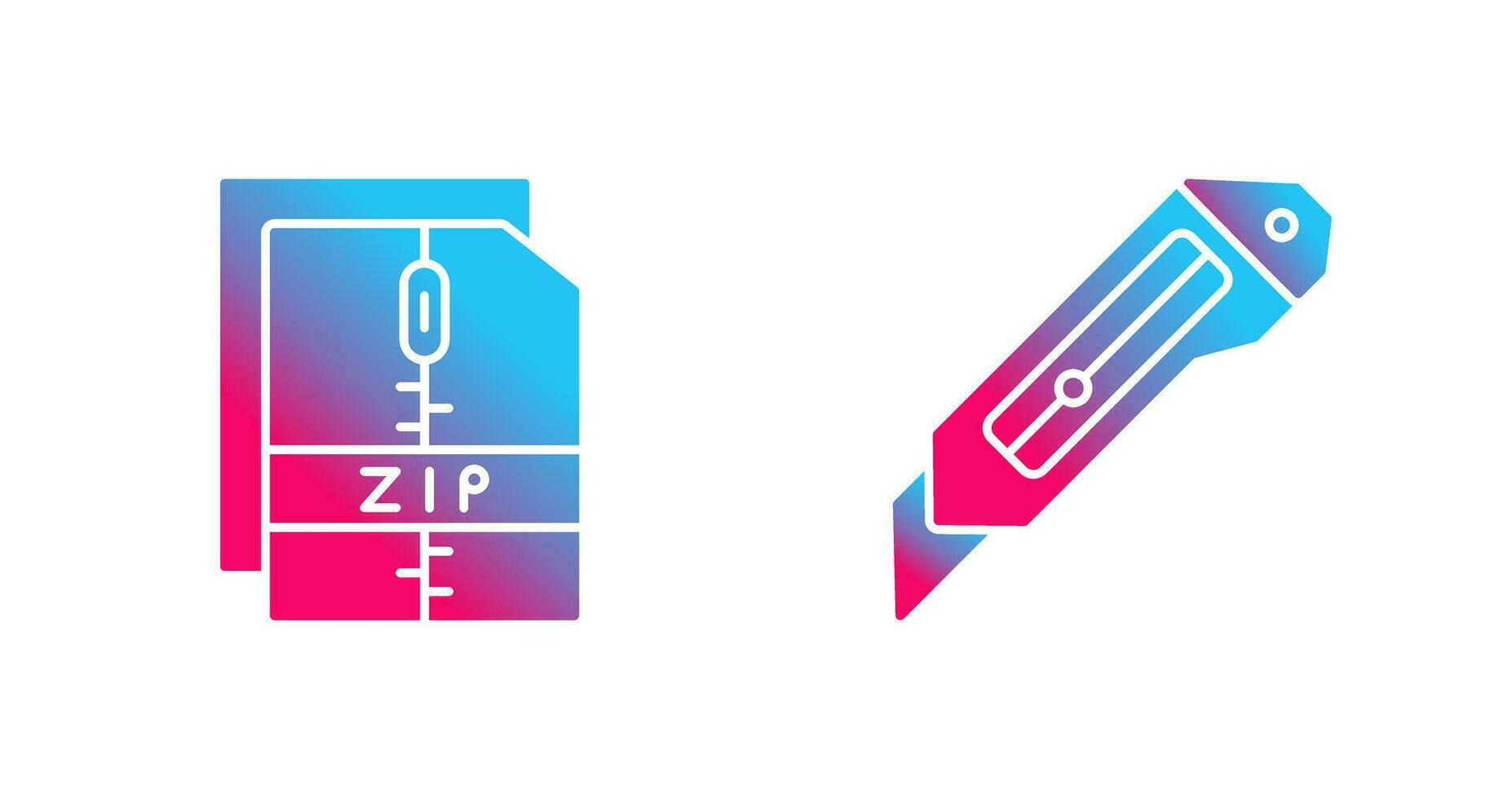 coupeur et Zip *: français fichier icône vecteur