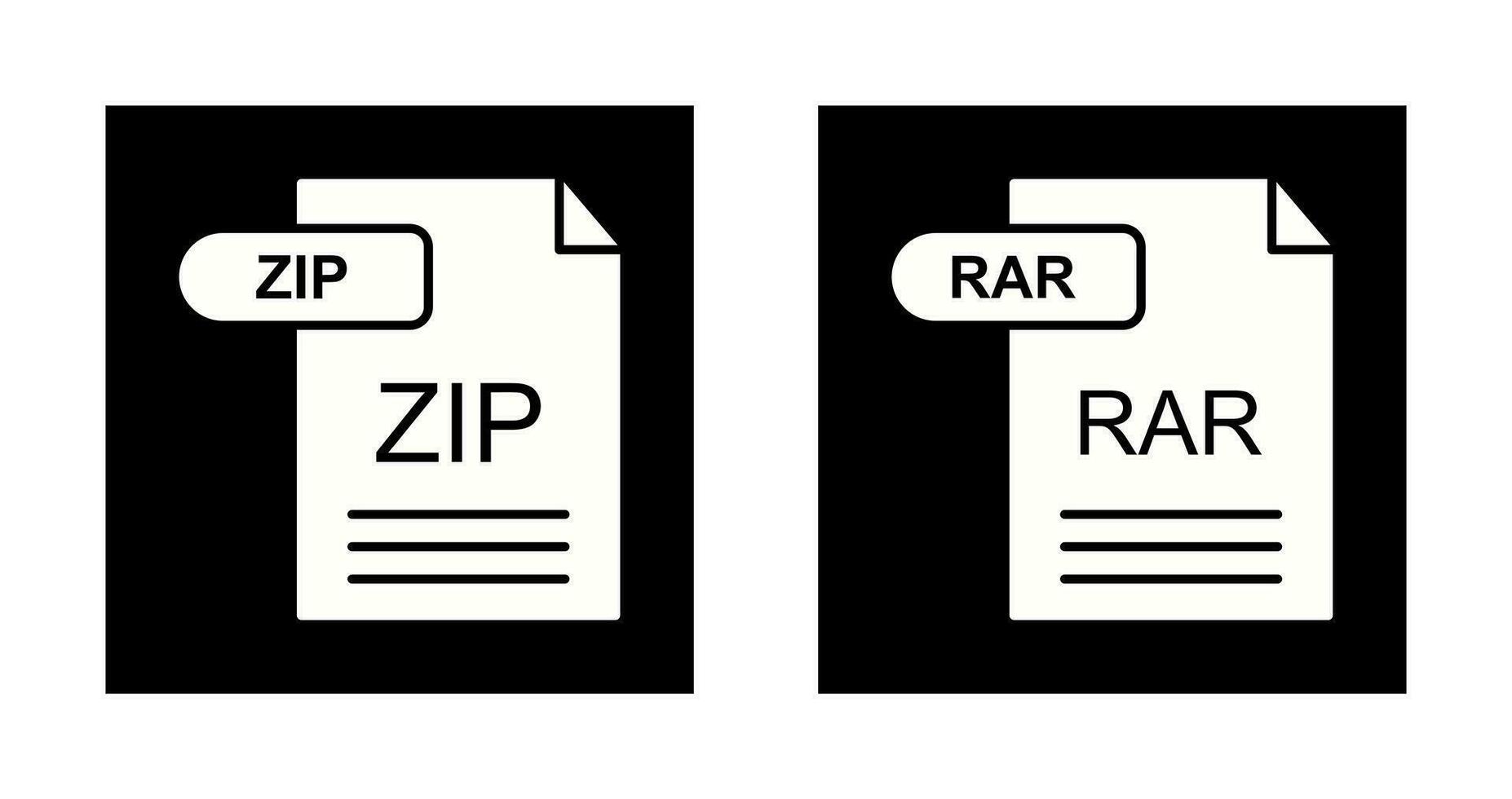 Zip *: français et rar icône vecteur