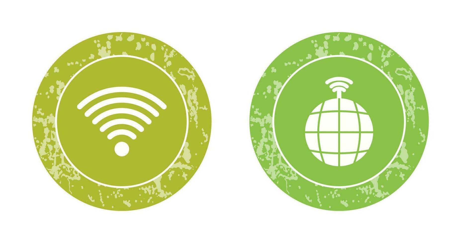 signal sur utilisateur et global signaux icône vecteur