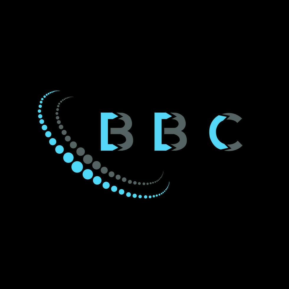 bbc lettre logo Créatif conception. bbc unique conception. vecteur