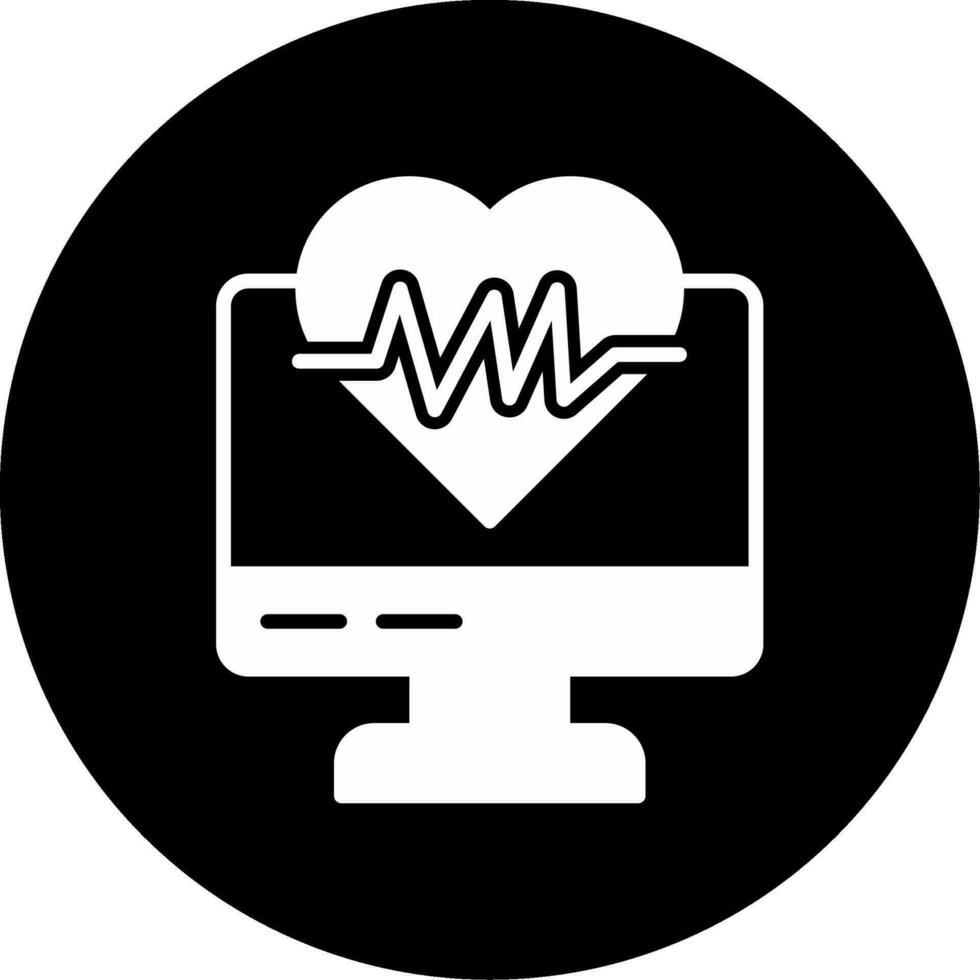 ecg moniteur vecteur icône