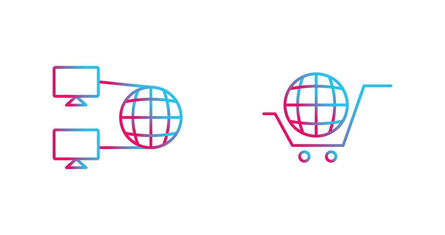 l'Internet connectivité et global icône vecteur