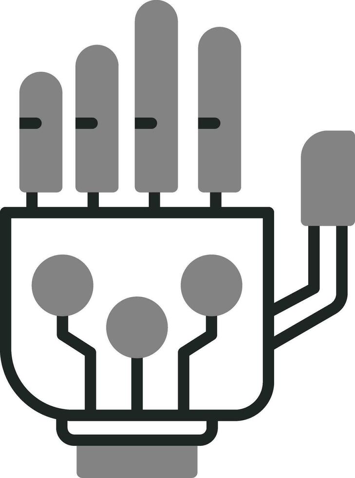 robotique main vecteur icône