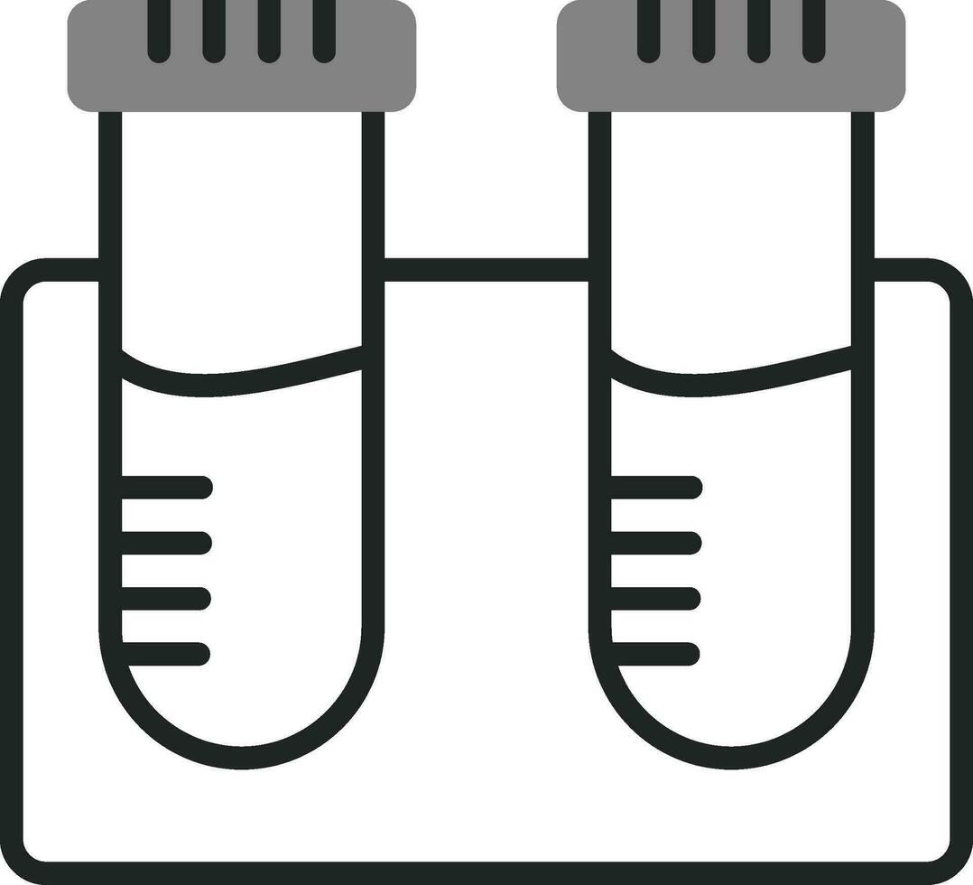 icône de vecteur de tubes à essai