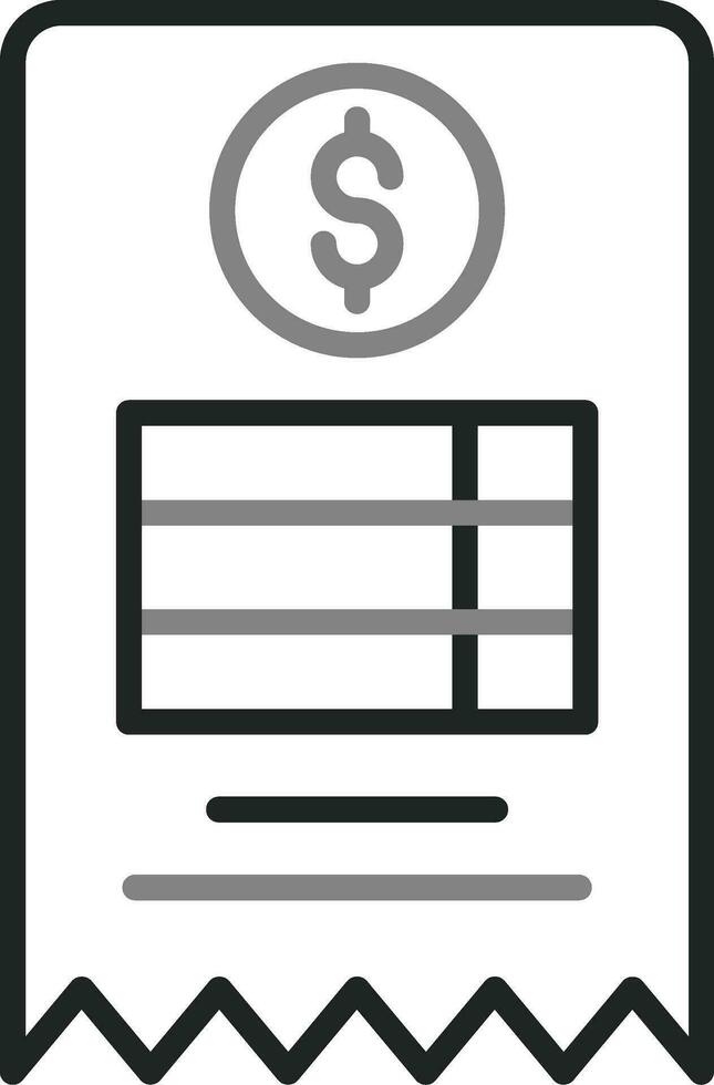 icône de vecteur de facture