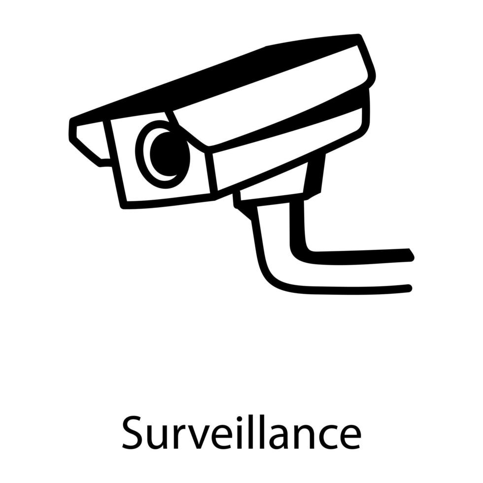 caméra de surveillance et de sécurité vecteur