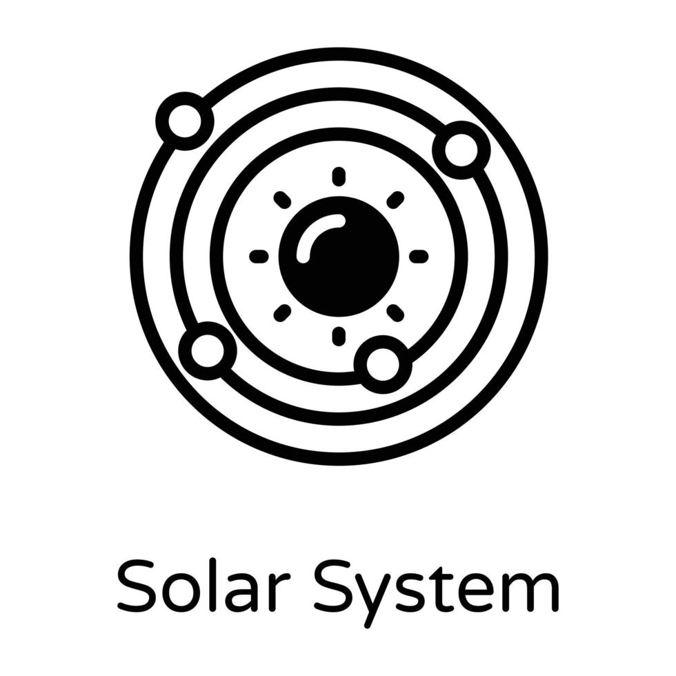 système solaire et galaxie vecteur