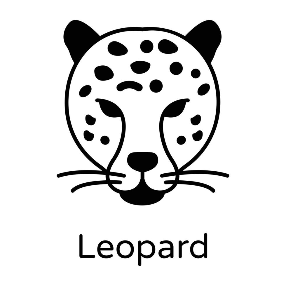 léopard et membre vecteur
