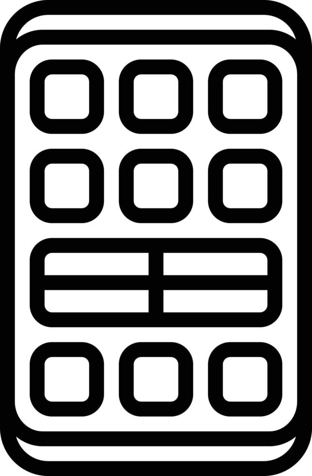 icône de ligne pour télécommande vecteur