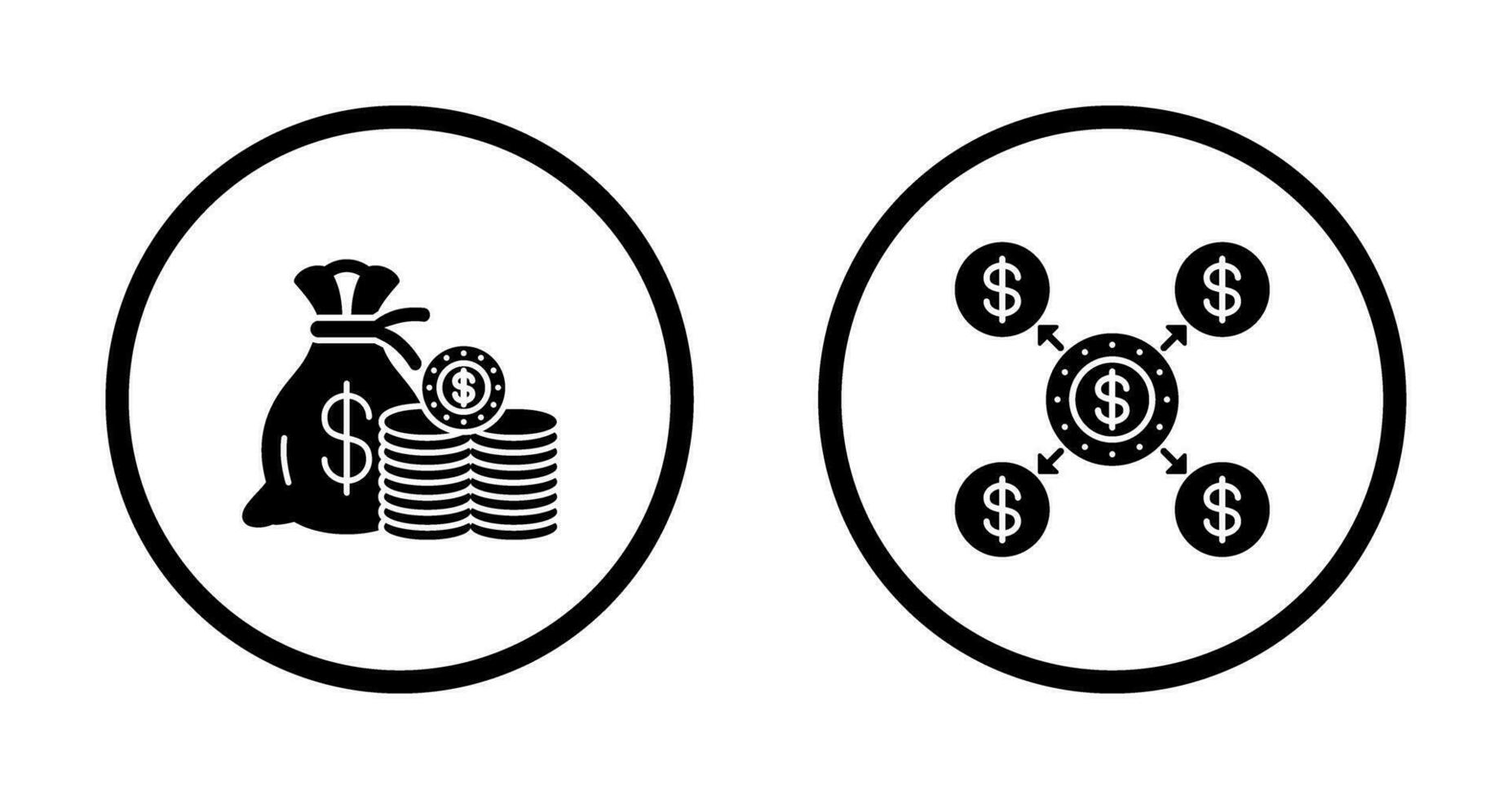 économie et Distribution icône vecteur