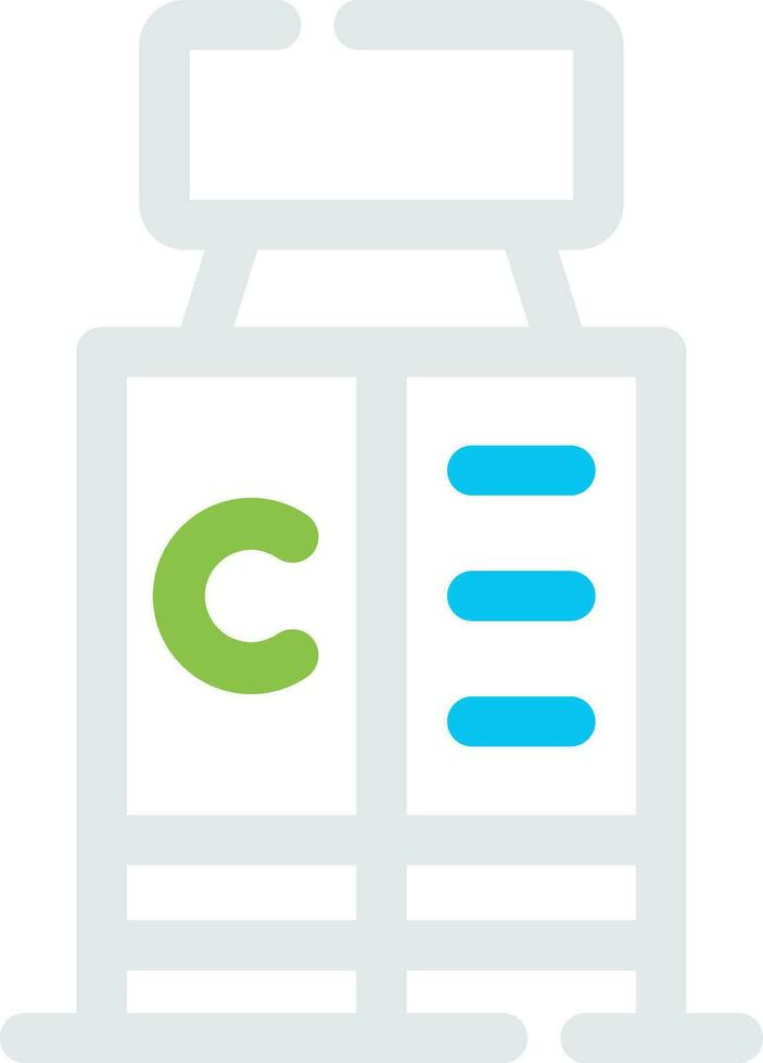 conception d'icônes créatives de vitamines vecteur