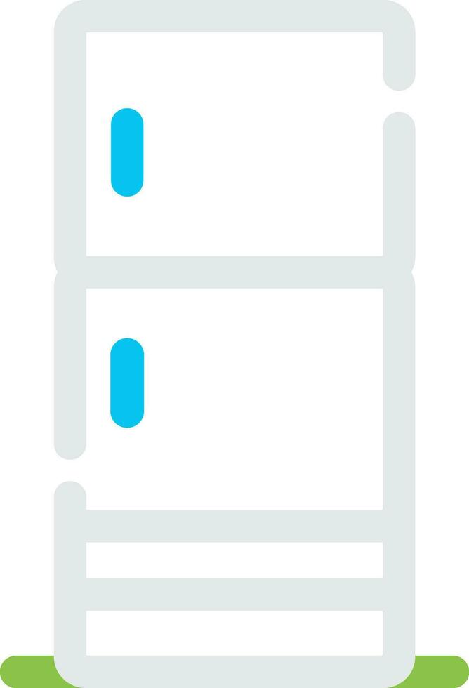 conception d'icône créative de réfrigérateur vecteur