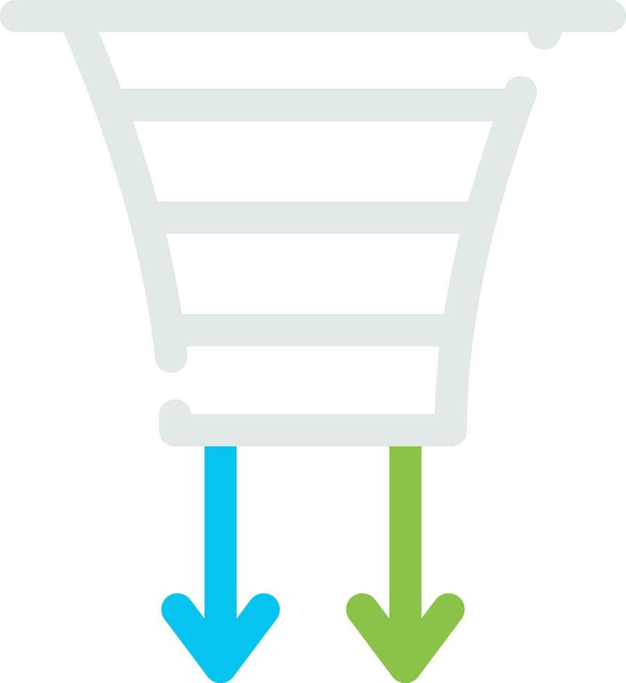conception d'icône créative d'entonnoir vecteur