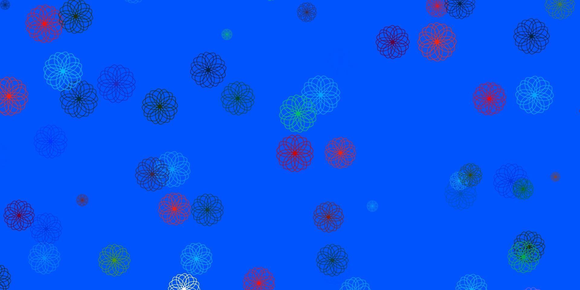 modèle vectoriel multicolore clair avec des sphères.
