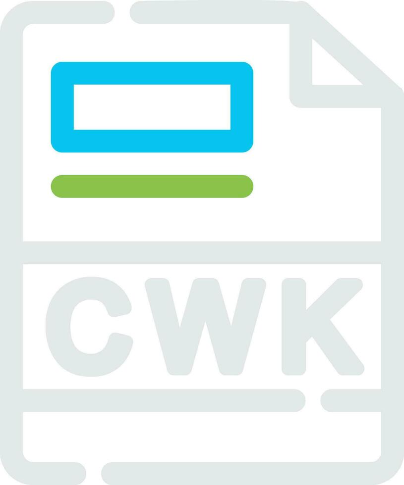 cwk Créatif icône conception vecteur