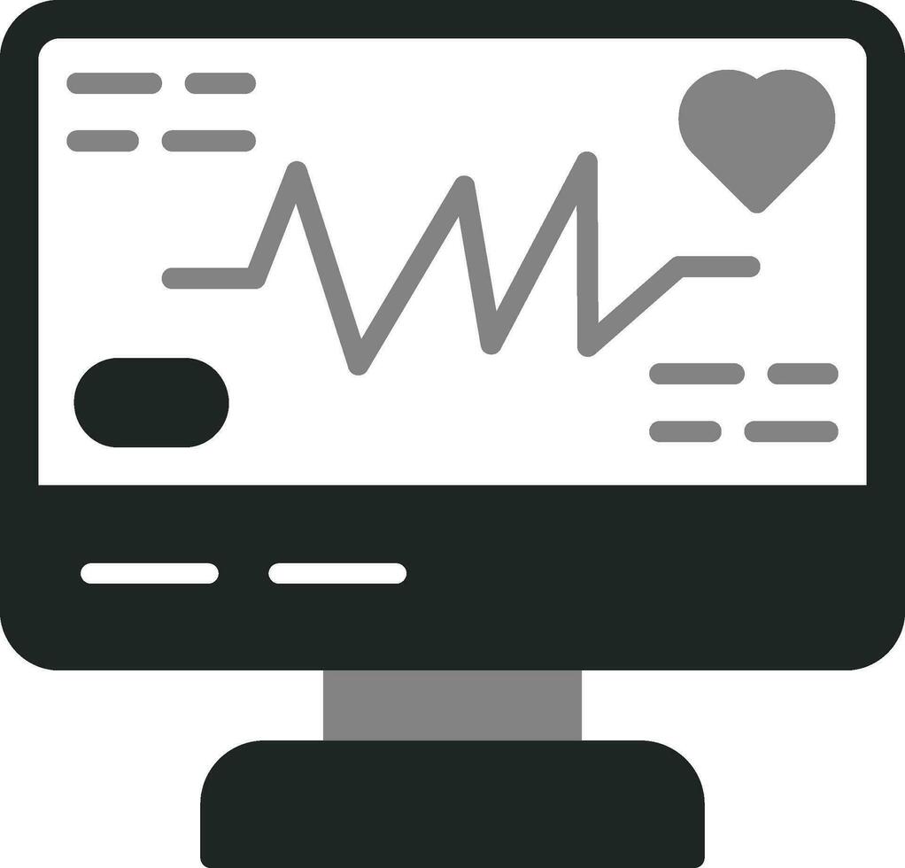 icône de vecteur d'électrocardiogramme