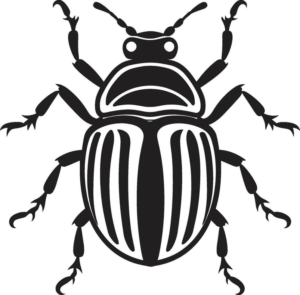 scarabée tribu crête scarabée dynastie insigne vecteur