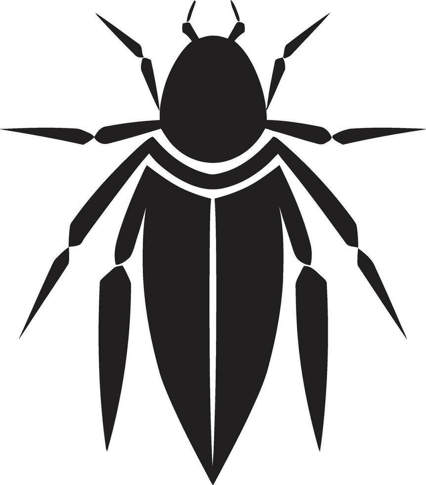 noir vecteur puceron emblème une intemporel logo classique moderne noir puceron logo vecteur art excellence