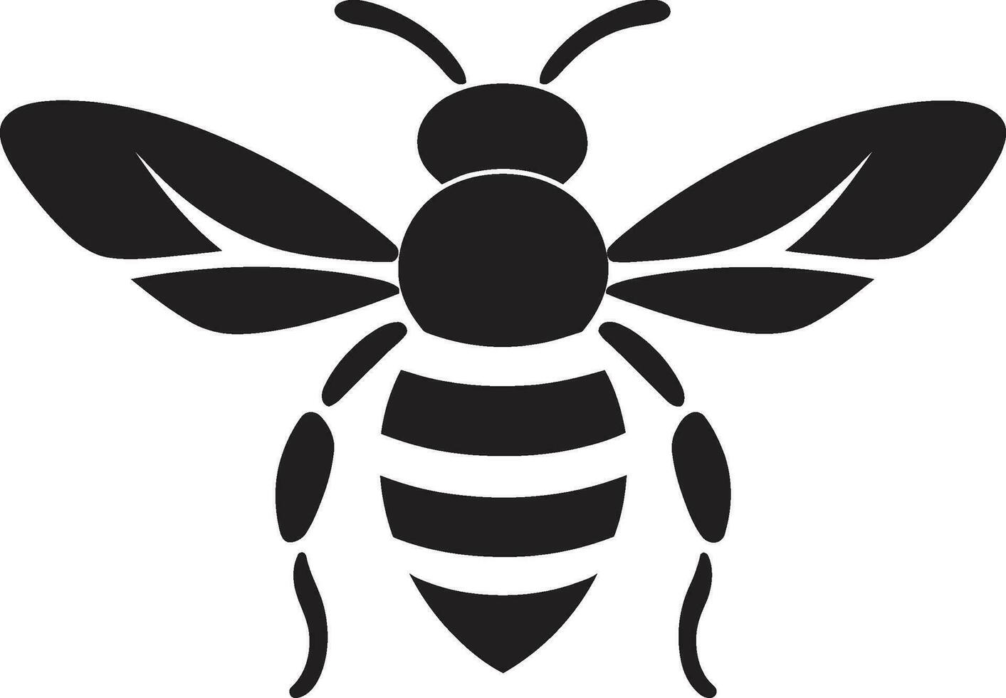 mon chéri abeille visage héraldique ruche clan insigne vecteur