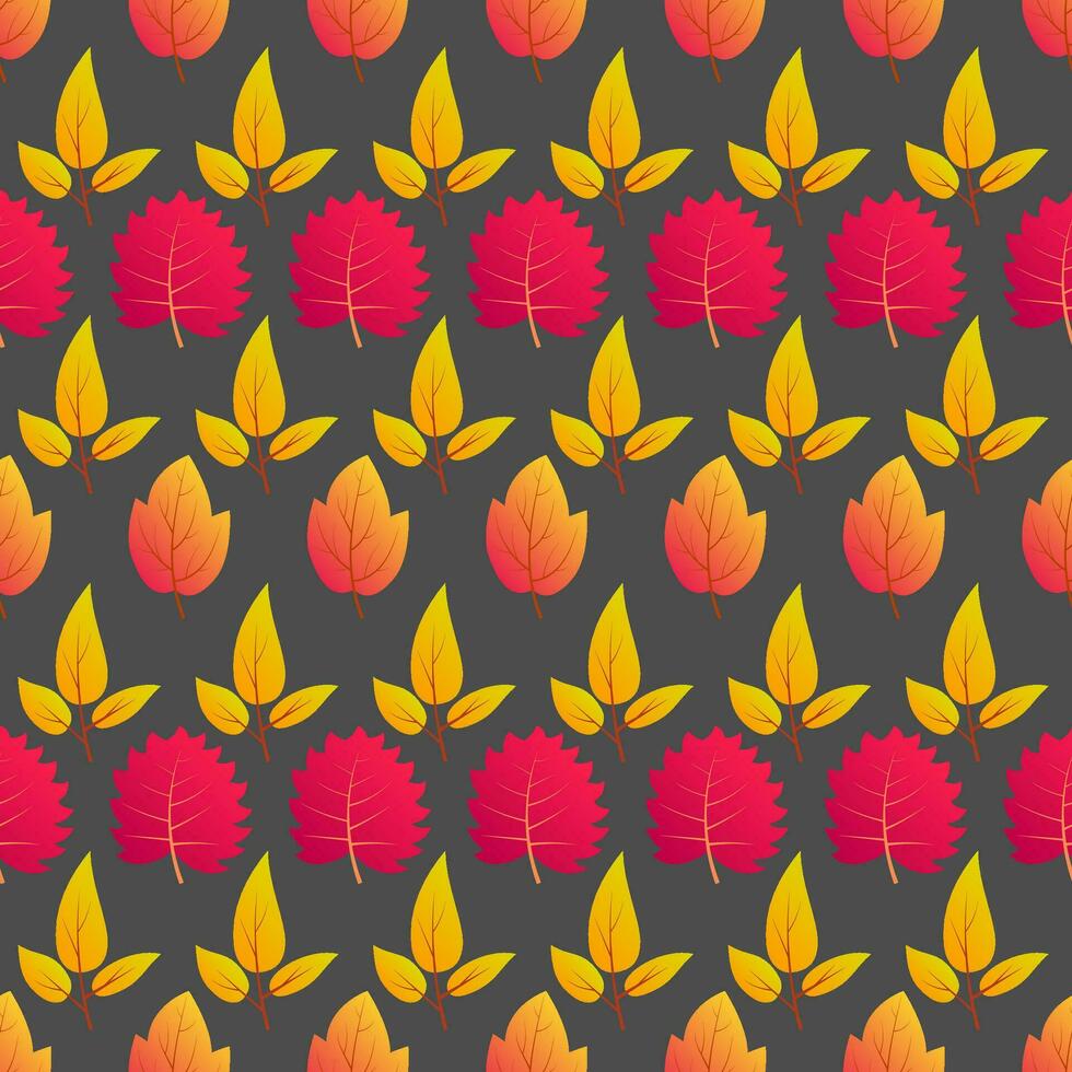 fond harmonieux d'automne avec des feuilles colorées d'érable. conception pour les affiches de la saison d'automne, les papiers d'emballage et les décorations de vacances. illustration vectorielle vecteur