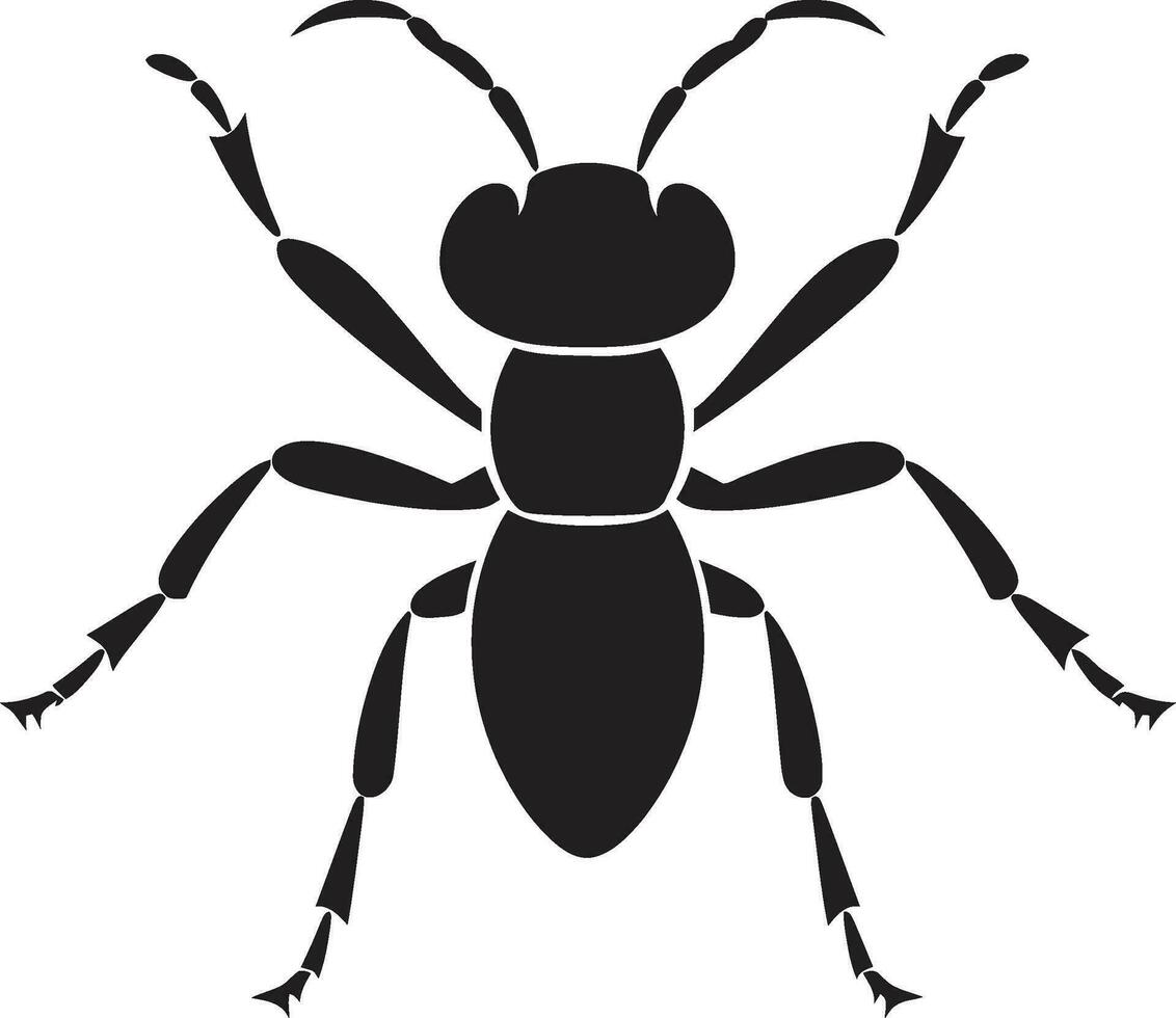 noir vecteur fourmi logo excellence dans simplicité complexe fourmi icône noir vecteur logo éclat