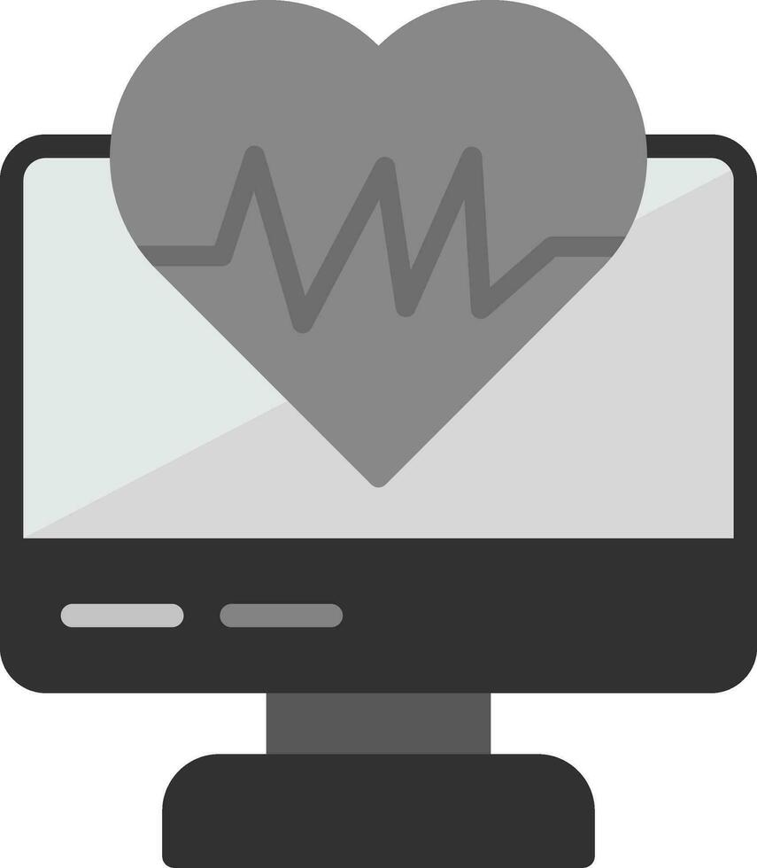 ecg moniteur vecteur icône