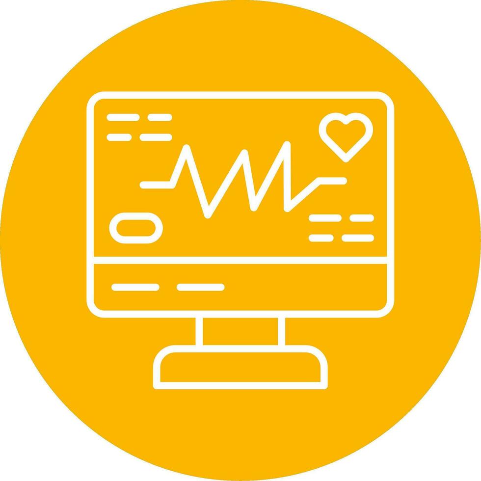 icône de vecteur d'électrocardiogramme