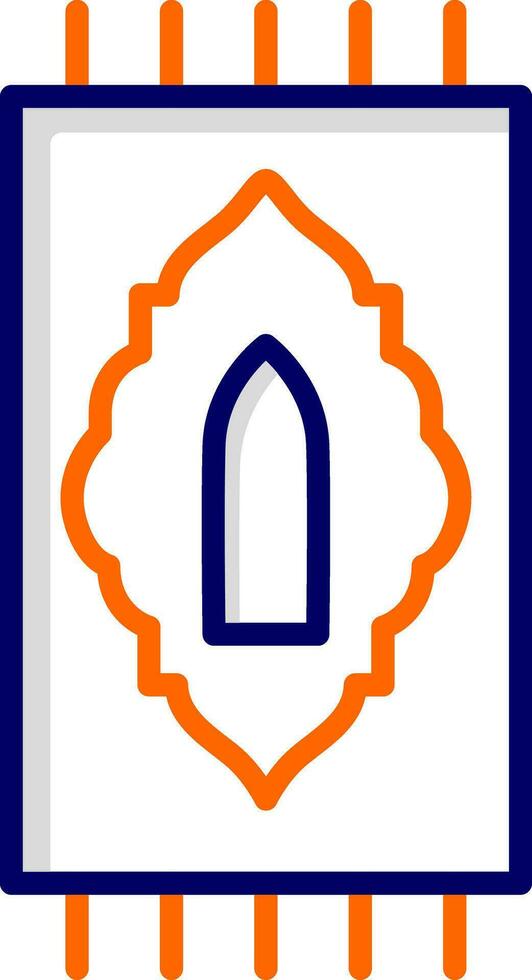 icône de vecteur de tapis de prière