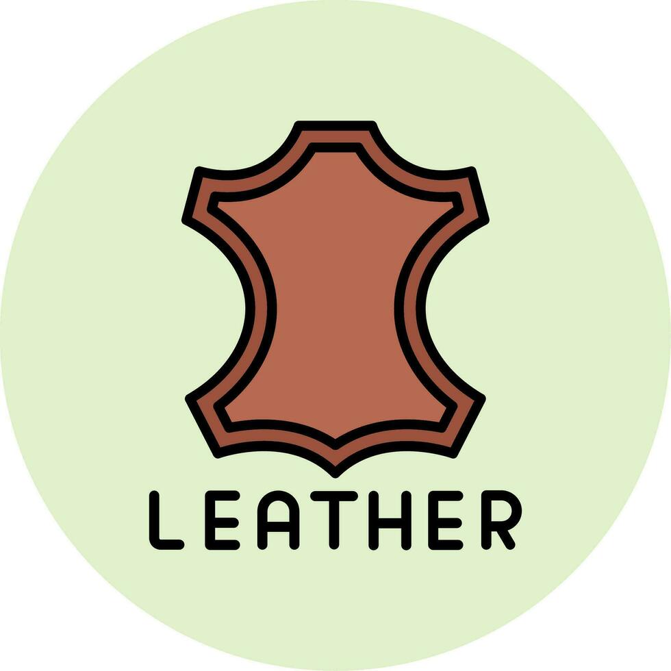 icône de vecteur de cuir