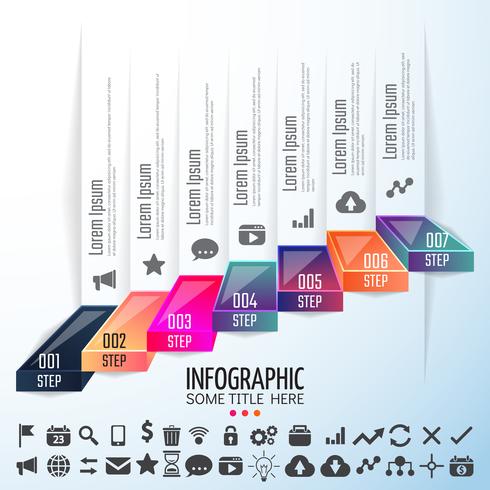 Modèle de conception d&#39;infographie vecteur