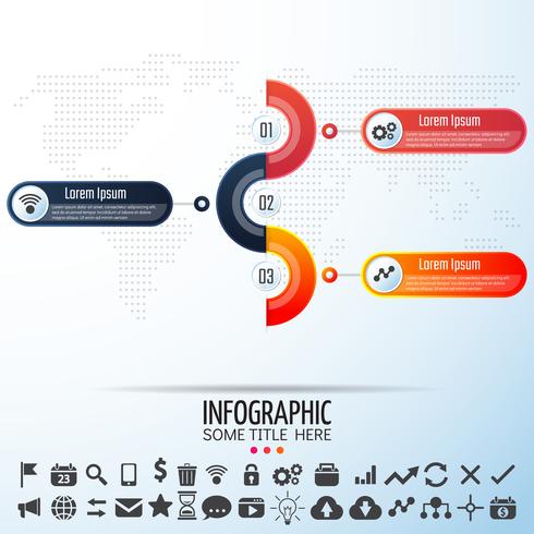 Modèle de conception d&#39;infographie vecteur