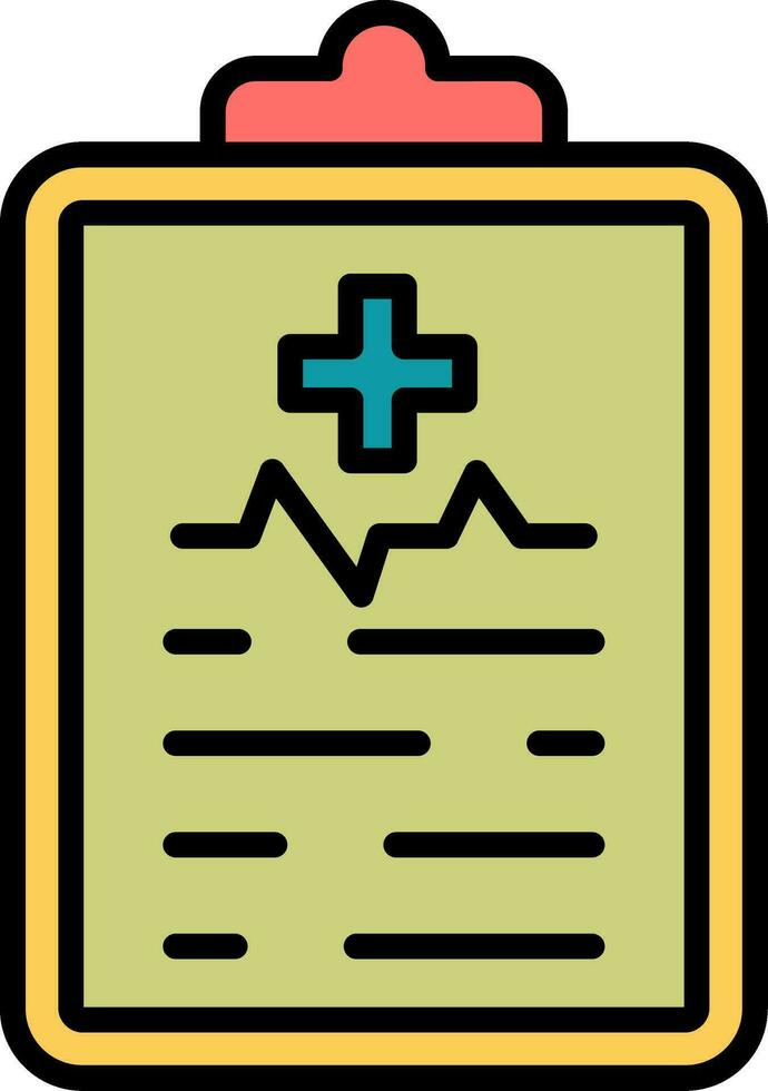 icône de vecteur de rapport médical