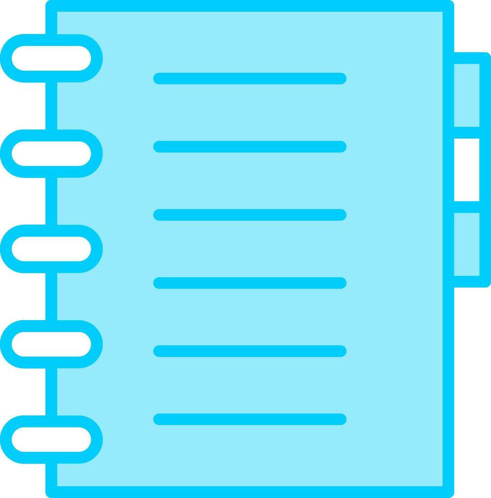 icône de vecteur de cahier