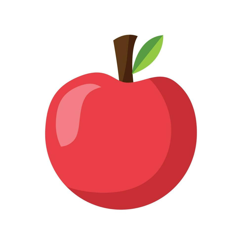 vecteur rouge Pomme vecteur en bonne santé sucré fruit