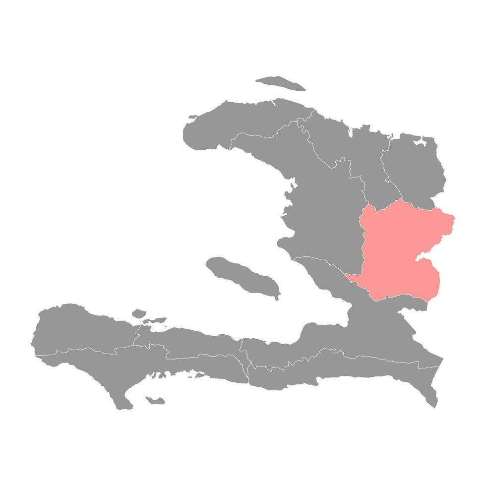 centre département carte, administratif division de Haïti. vecteur illustration.