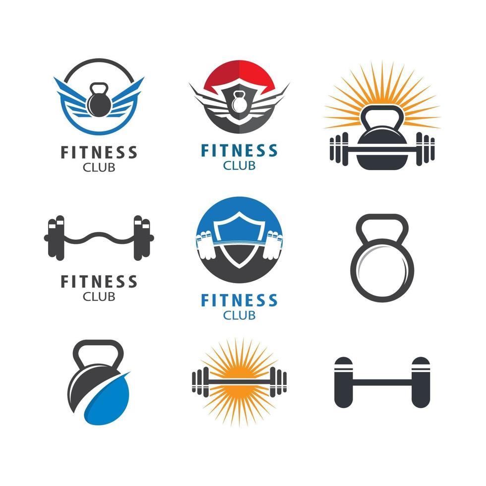 illustration d'images de logo de gym vecteur