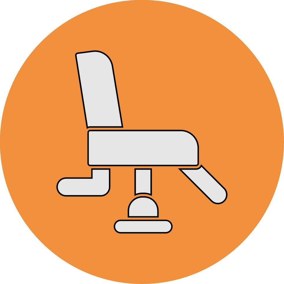 icône de vecteur de chaise de coiffeur
