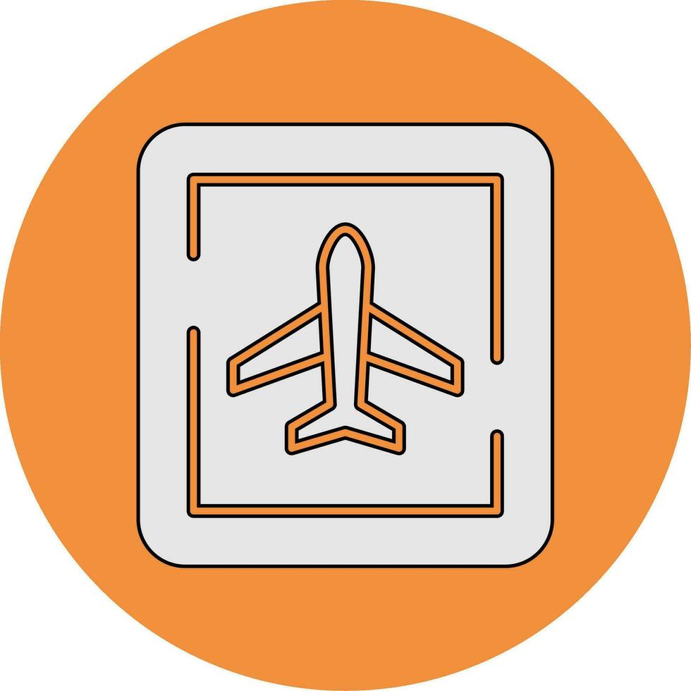 aéroport signe vecteur icône