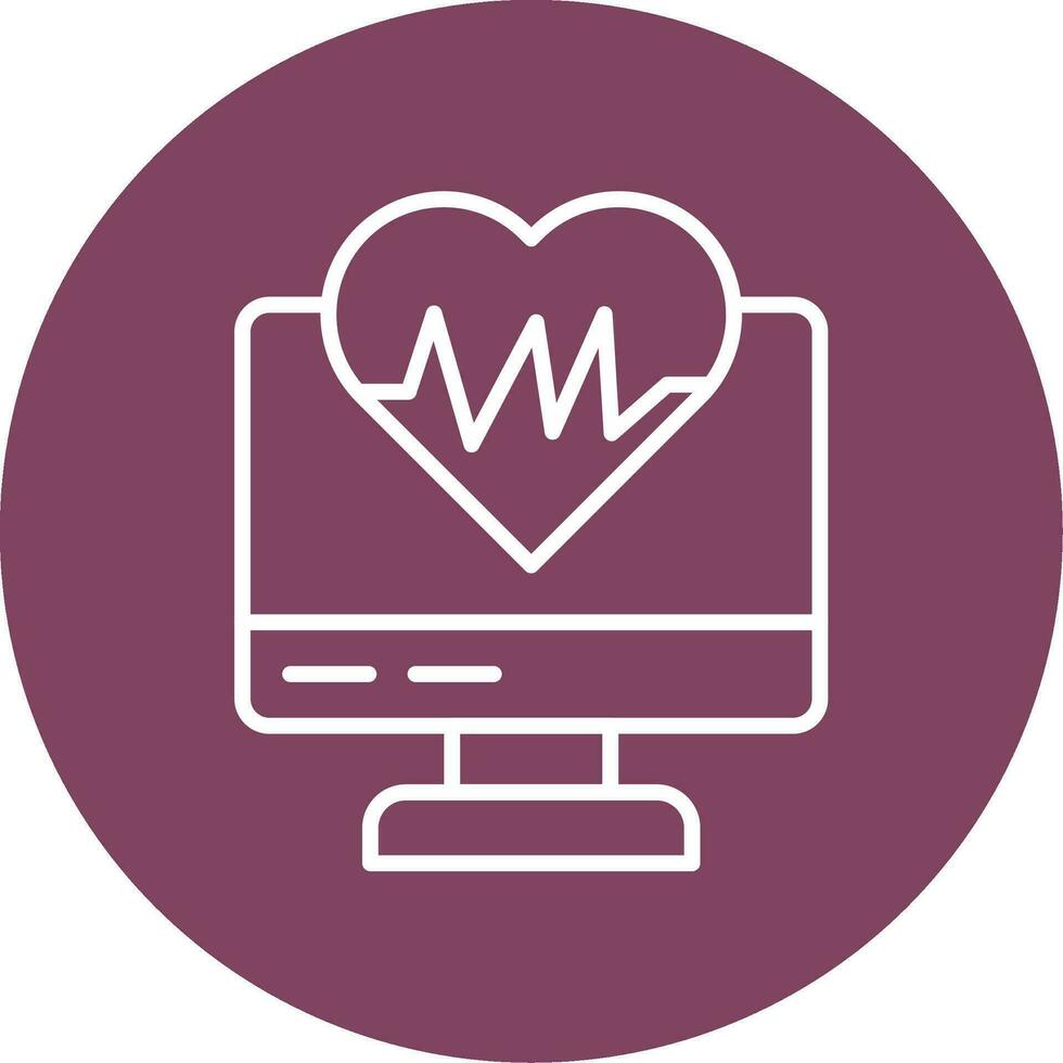 ecg moniteur vecteur icône