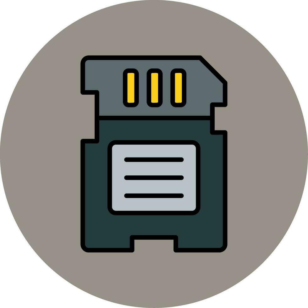 icône de vecteur de carte mémoire