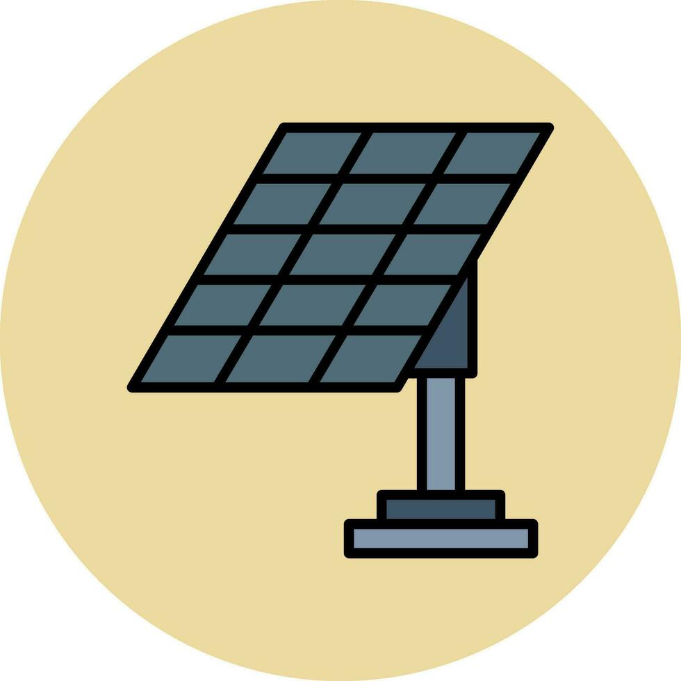 icône de vecteur de panneau solaire