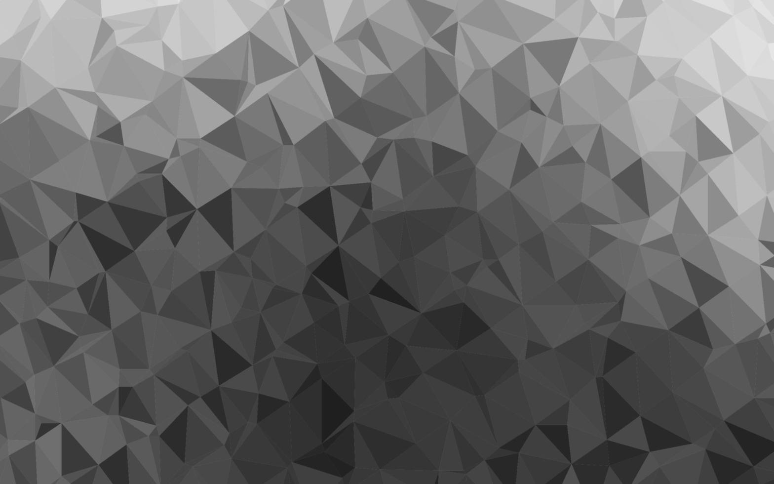 argent foncé, motif polygonal vectoriel gris.