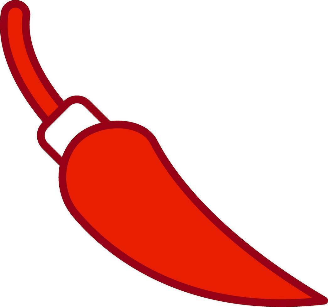 Chili poivre vecteur icône