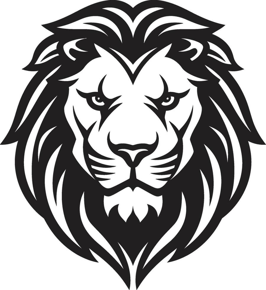 zibeline souverain Lion insigne mystique rugir noir Lion héraldique vecteur