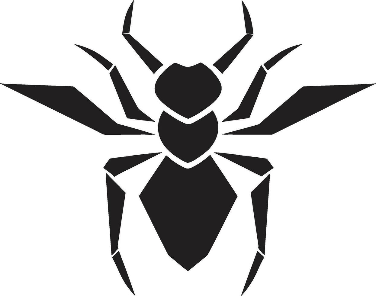 vecteur art fourmi icône frappant noir logo audacieux noir fourmi logo dans vecteur une marque de distinction