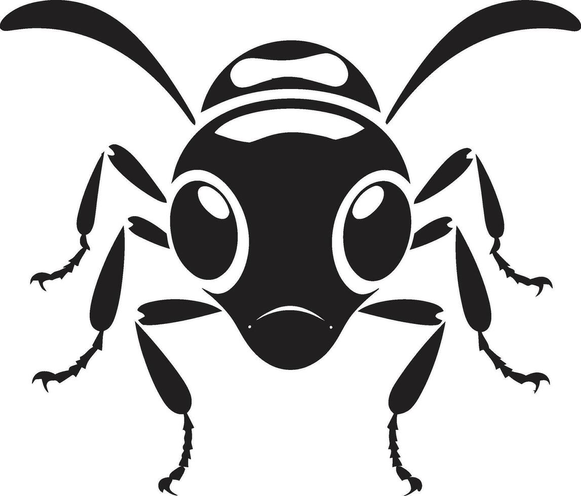 noir vecteur fourmi logo audacieux et magnifique vecteur talent artistique à ses meilleur noir fourmi icône